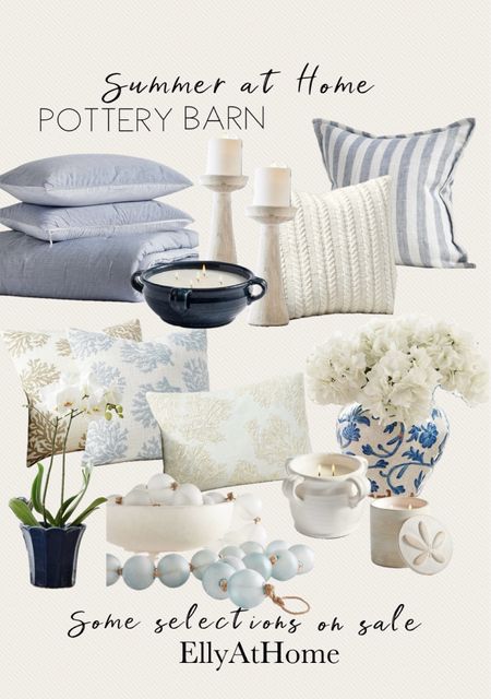 summer home styling at Pottery Barn. Shop bedding, coastal throw pillows, candles, scallop pot, candleholders. Summer home decor accessories. Some selections on sale. Free shipping. 


#LTKFindsUnder50 #LTKSaleAlert #LTKHome