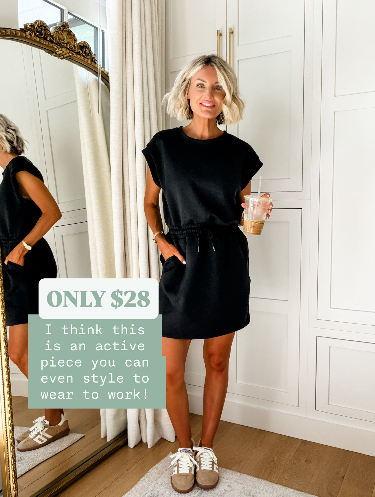 This is such a versatile dress that you could dress up for work or style it very casually! Wearing S! Currently 30% off!

Loverly Grey, Target, athleisure, active dress, sale 

 #LTKActive #LTKSaleAlert