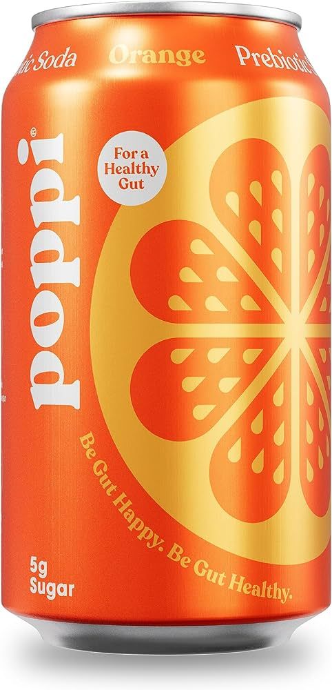 POPPI Sparkling Prebiotic Orange Soda w/ Gut Health & Immunity Benefits, Beverages made with Appl... | Amazon (US)