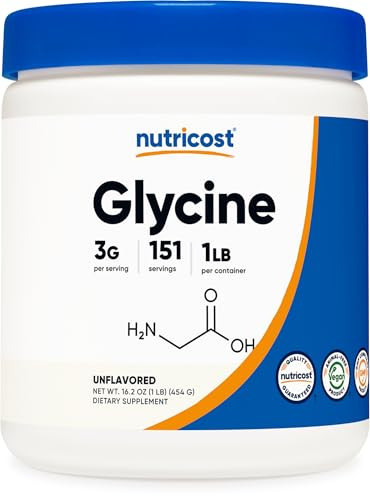 Nutricost Glycine Powder 1lb - Non-GMO, Gluten Free | Amazon (US)