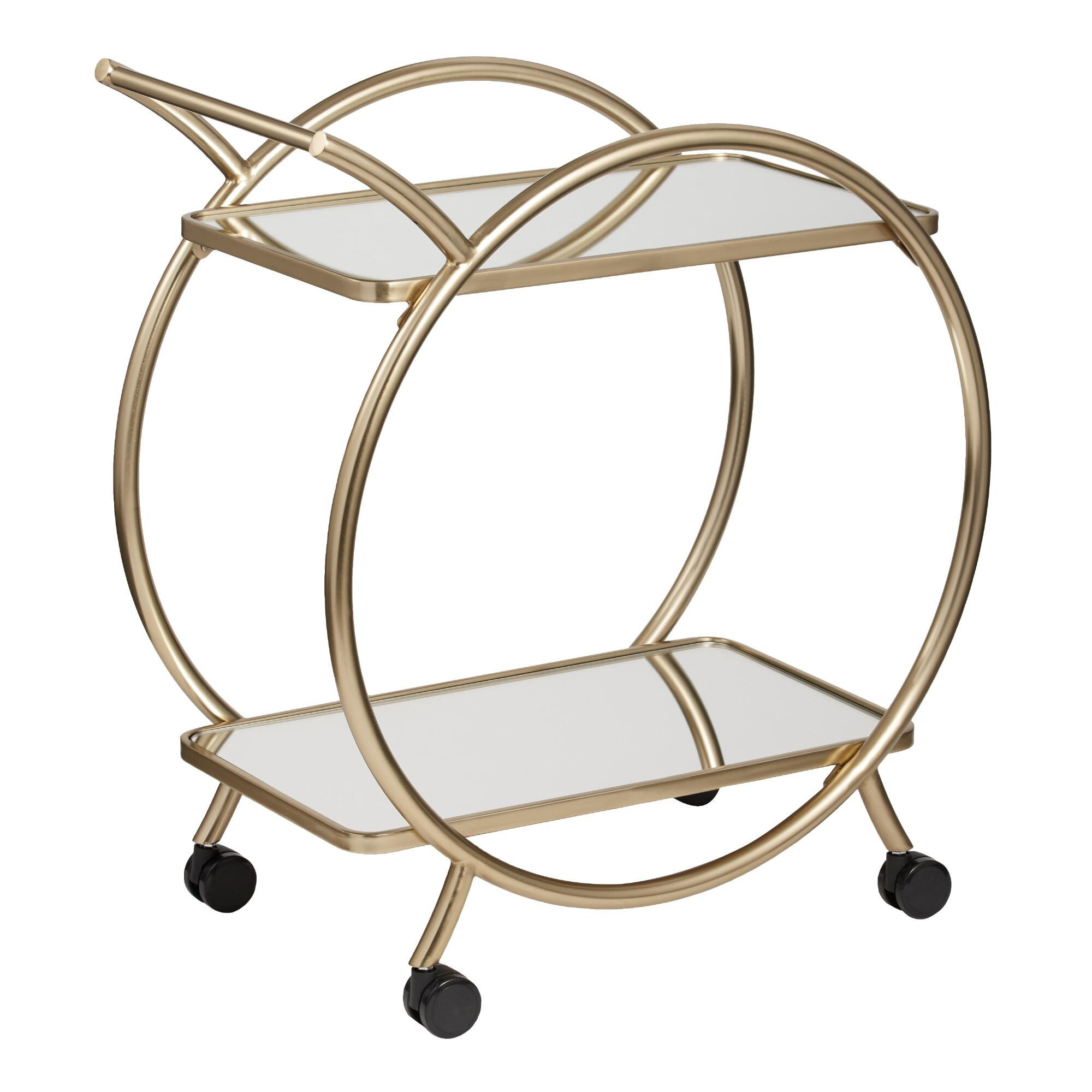 Gold Art Deco Bar Cart by World Market | World Market