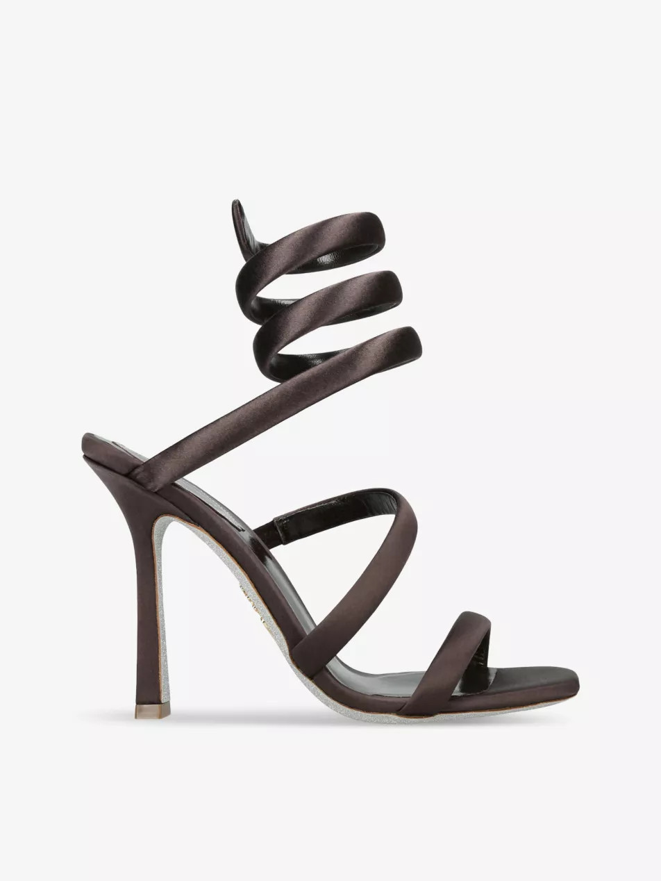 Cleo 105 satin heeled sandals | Selfridges