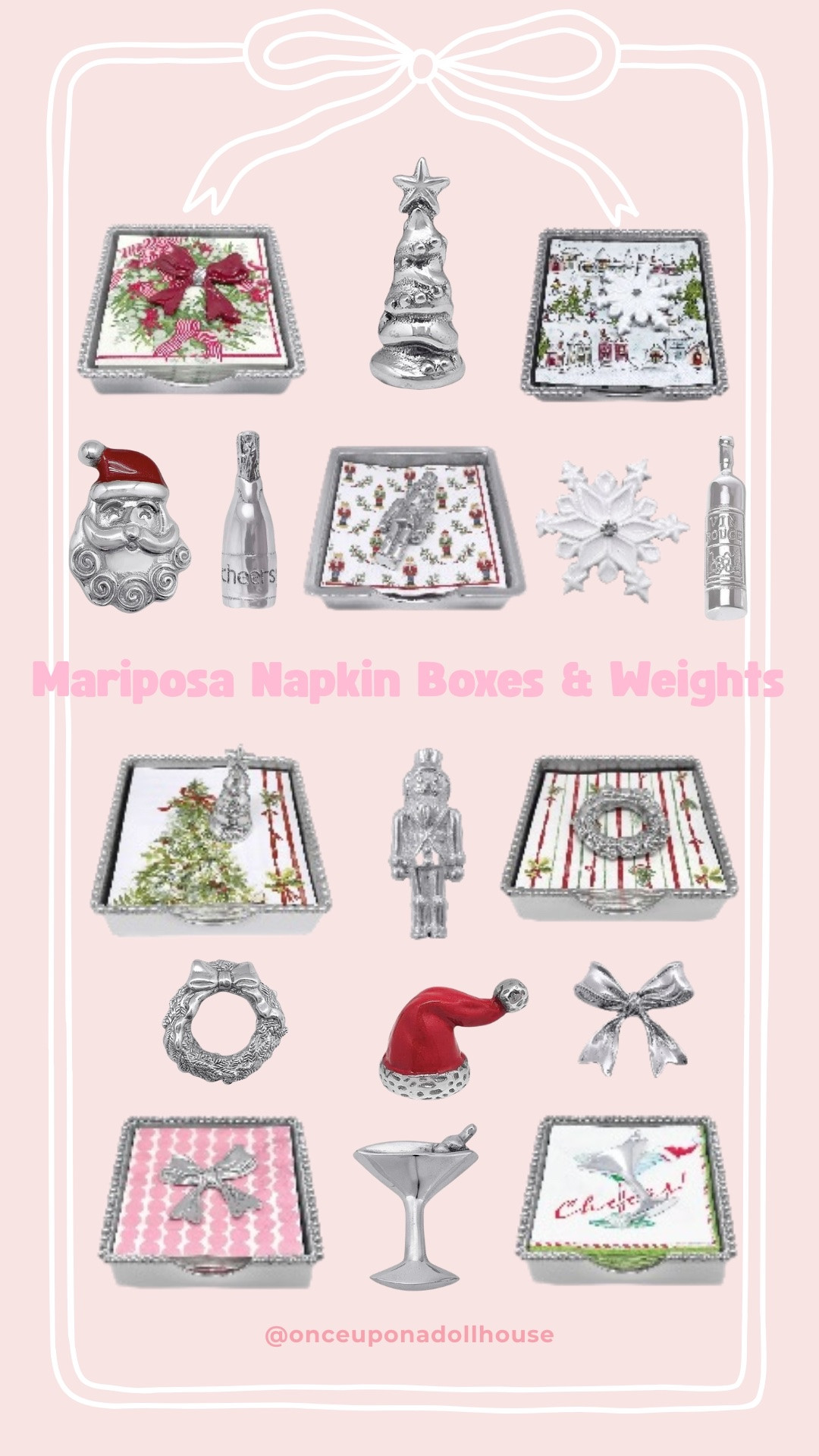 Mariposa Napkin boxes and weights! 

#LTKHome #LTKHoliday #LTKGiftGuide