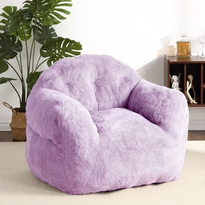 51" Bean Bag Chair with Filler, Cozy Beanbag Couch for Adult & Kids, Floor Sofa for Gaming, Reading & Lounging, Purple | Target