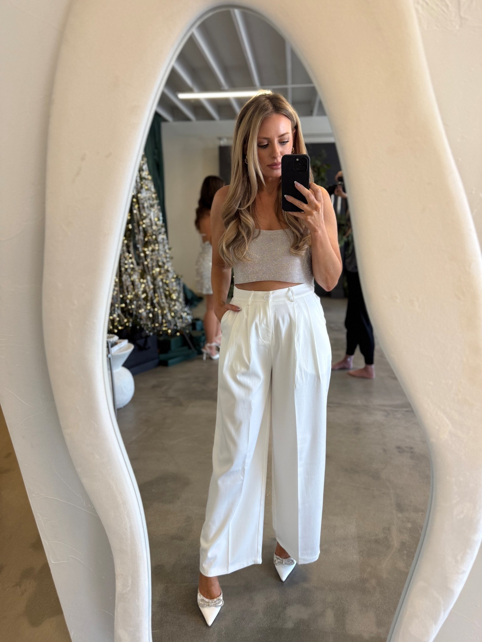 Holiday photo shoot look two, perfect for NYE and all affordable 🤍

#LTKFindsUnder50 #LTKSeasonal #LTKHoliday