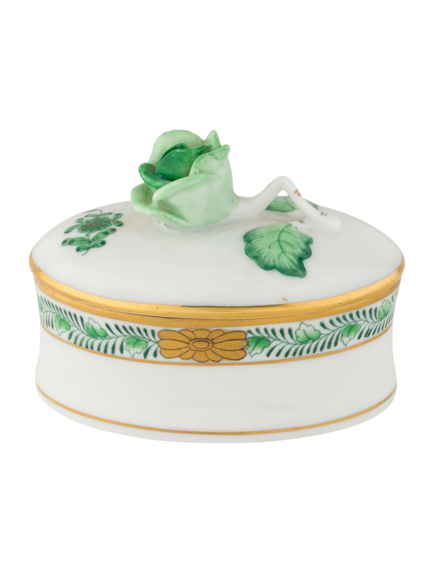 Herend Chinese Bouquet Trinket Box - Decor & Accessories -
          HND25324 | The RealReal | The RealReal