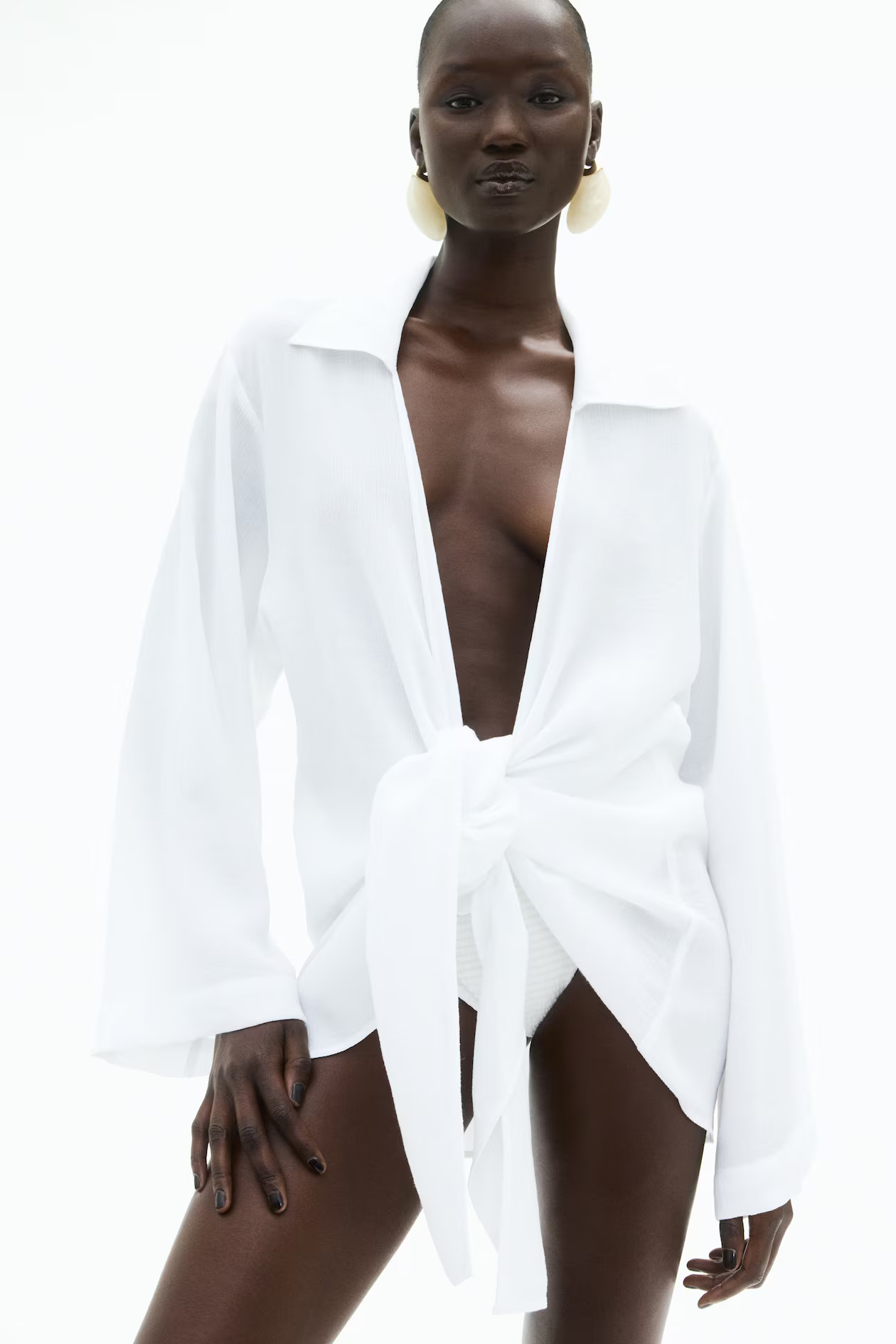 Tie-detail beach dress | H&M (UK, MY, IN, SG, PH, TW, HK)