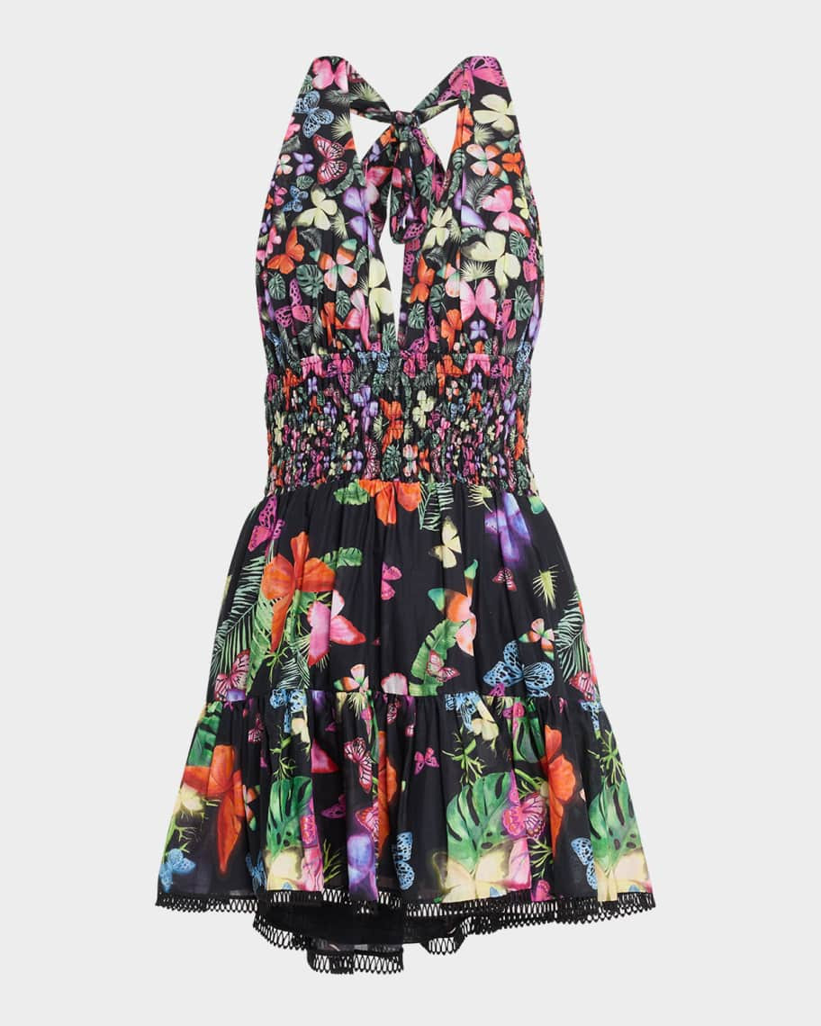 CHARO RUIZ IBIZA Faye Halter Mini Dress | Neiman Marcus