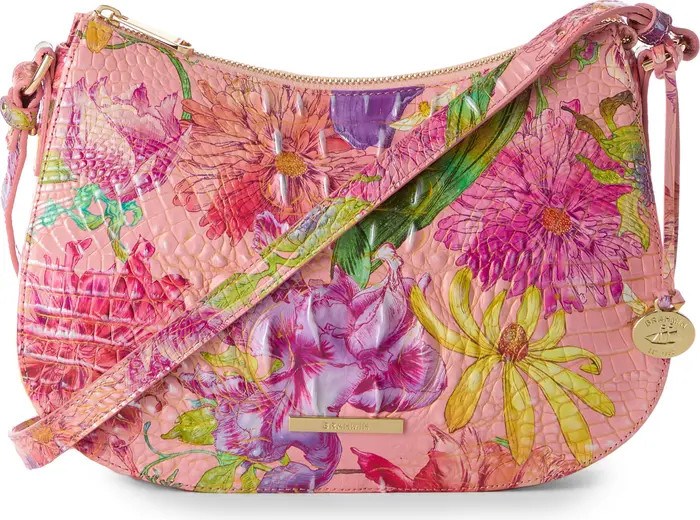 Brahmin Shayna Croc Embossed Leather Crossbody Bag | Nordstrom | Nordstrom