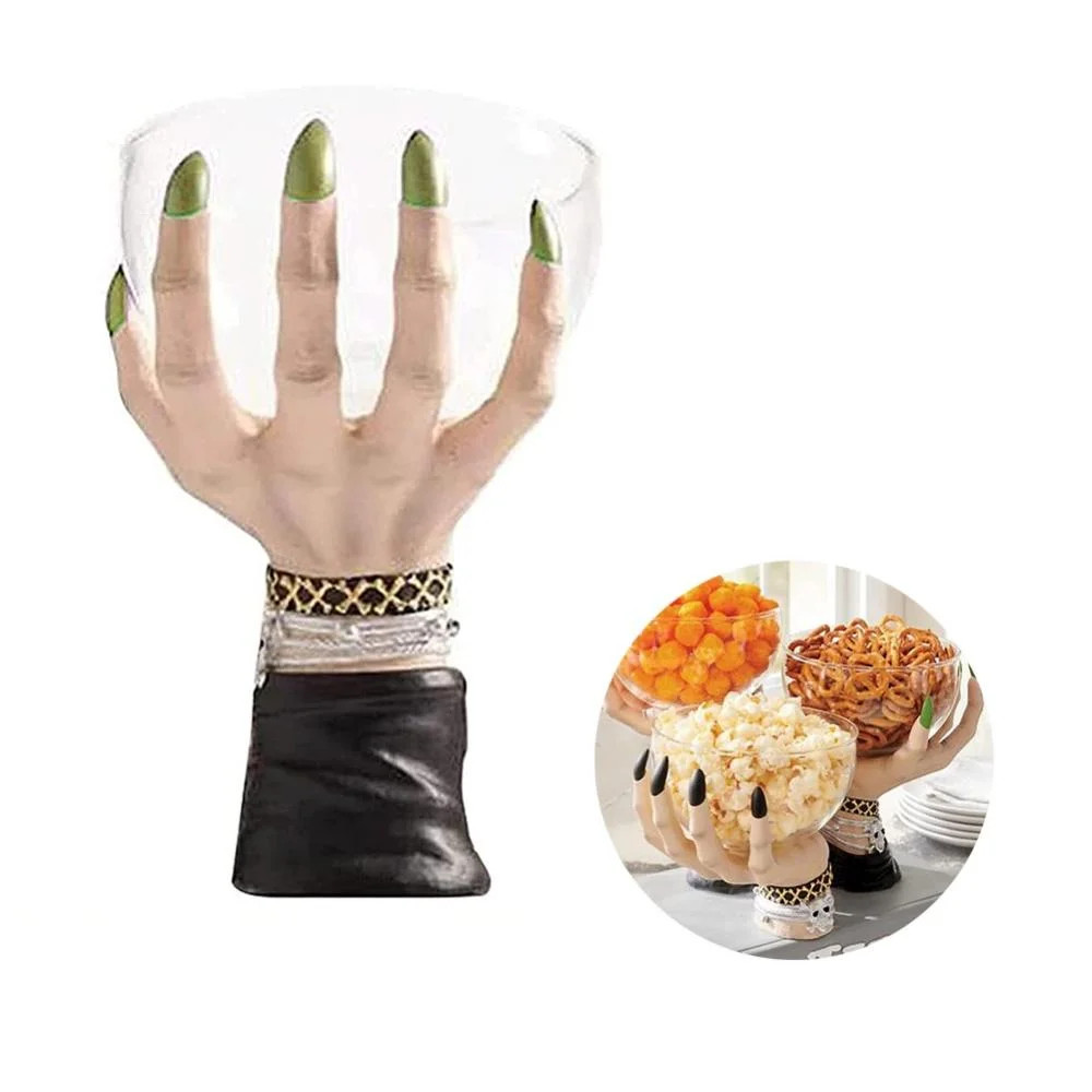 Halloween Witch Hand Snack Bowl Skeleton Hand,Decorative Resin Bowls Perfect for Serving Snacks, ... | Walmart (US)