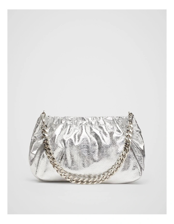 Estella Metallic Clutch in Silver | Myer