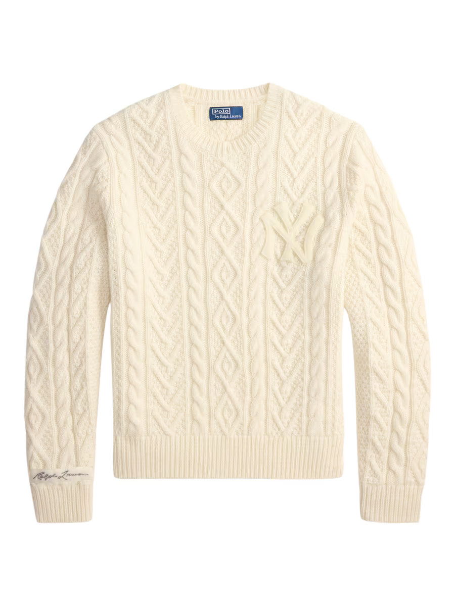 New York Yankees Cable-Knit Sweater | Saks Fifth Avenue
