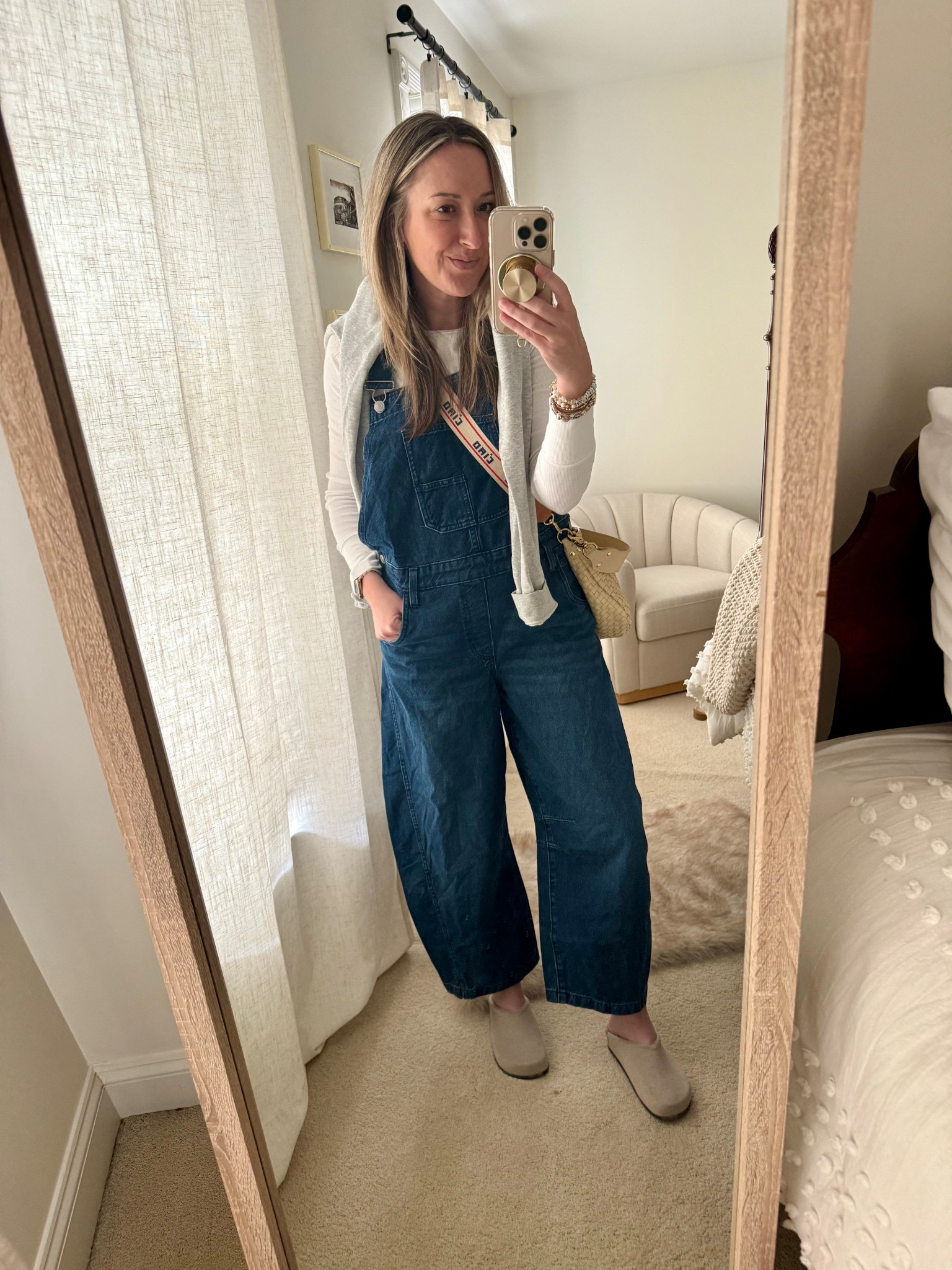 Walmart overalls FTW 

Some notes, the reviews on these on Walmart aren’t great all say they ordered th light color and got dark (myself included)- but I stil love the dark and can’t get over the quality (FP vibes). I’m in a small

Rothy Clogs- my favorites but run big! I’m a full size down  

#walmart @walmart

#LTKootd #LTKmomlife #LTKOver40