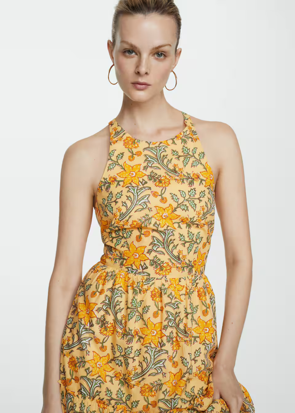 Printed bow dress -  Women | Mango United Kingdom | MANGO (UK)