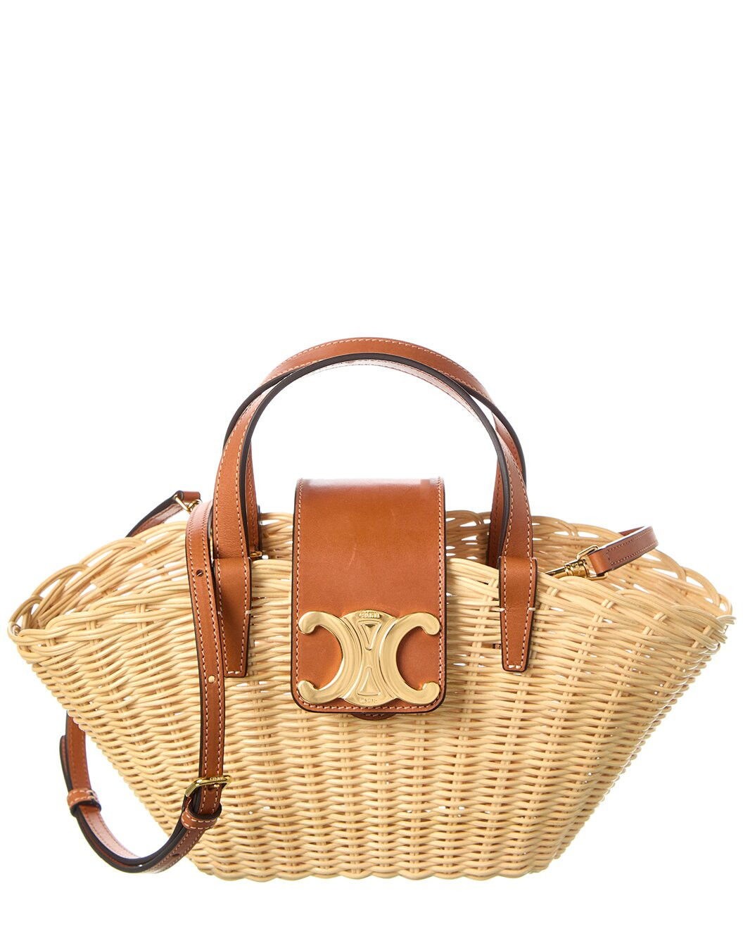 Teen Couffin Wicker & Leather Tote | Gilt & Gilt City