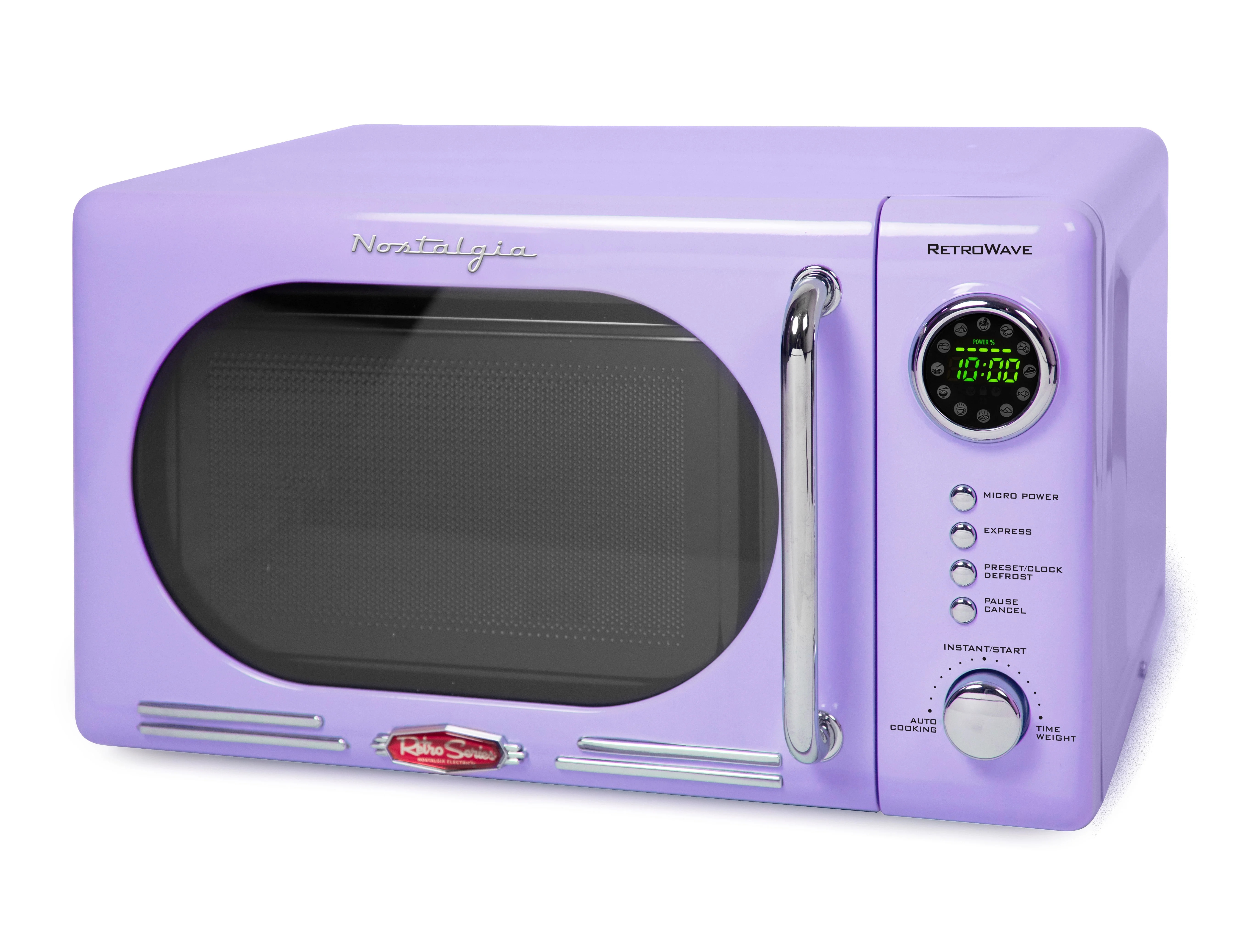 Nostalgia Retro Compact Countertop Microwave Oven, 0.7 Cu. Ft. 700-Watts with LED Digital Display... | Walmart (US)