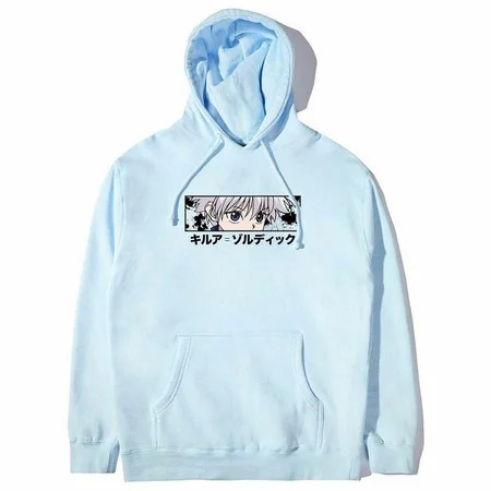 Anime jacket Hunter x Hunter Killua Eye Blue Hoodie in 2023 HxH Hoodie Fashion | Walmart (US)
