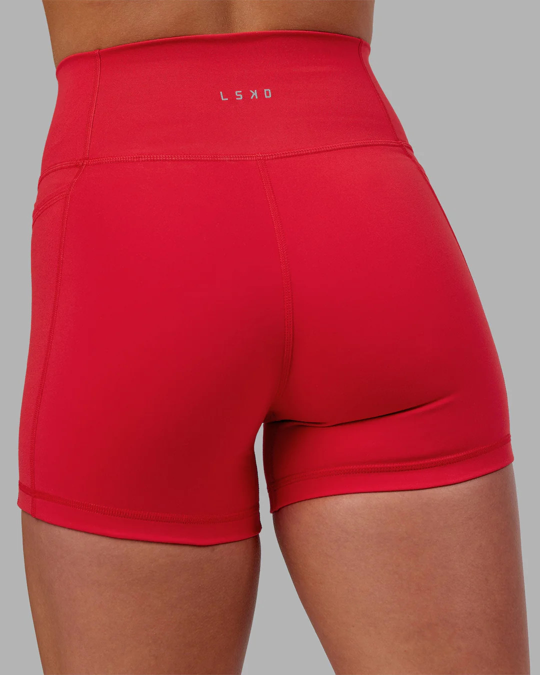Fusion Ultra High-Rise 4" Short Pockets - Scarlet | LSKD | LSKD