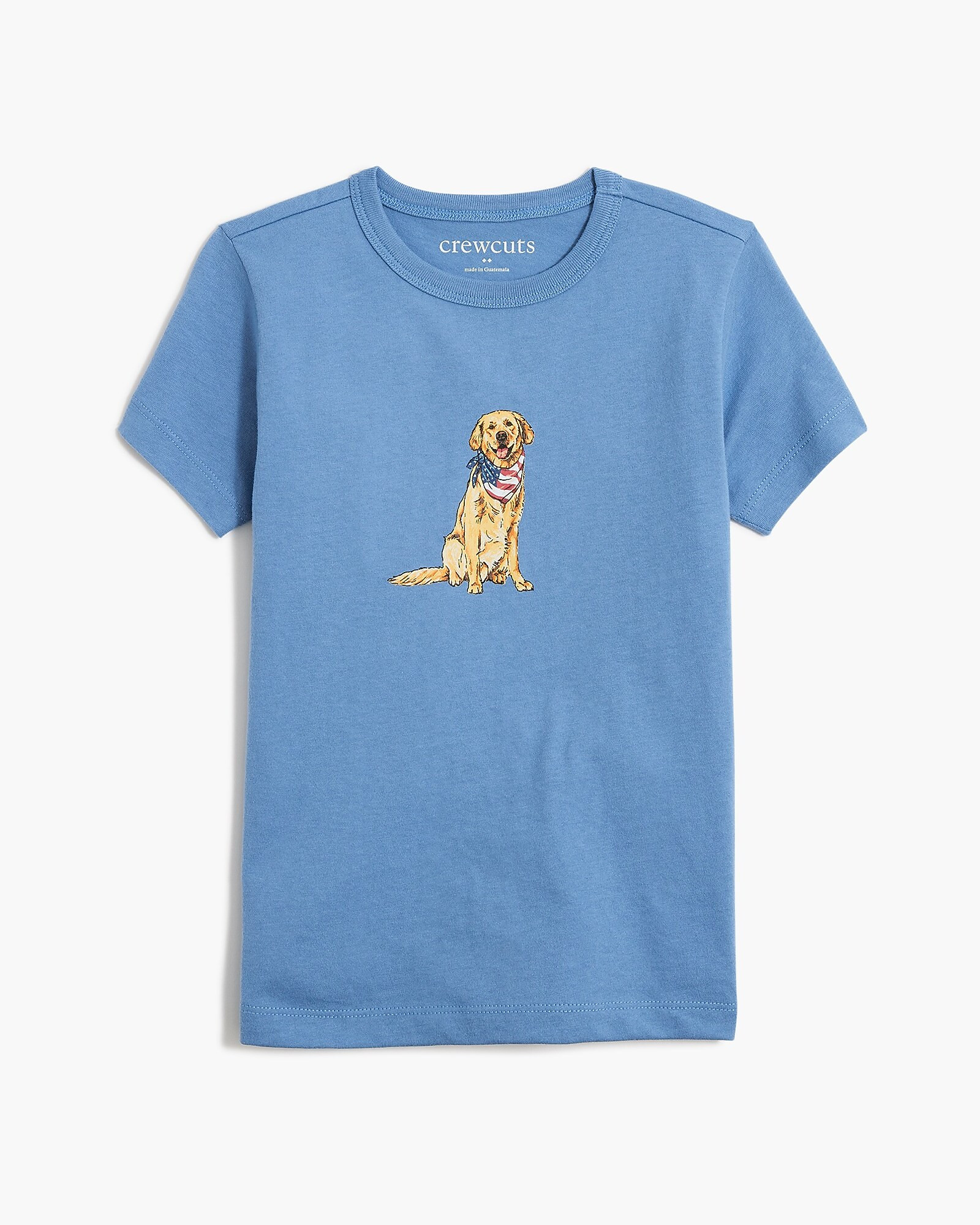 Boys' dog with patriotic bandana graphic tee | J.Crew Factory