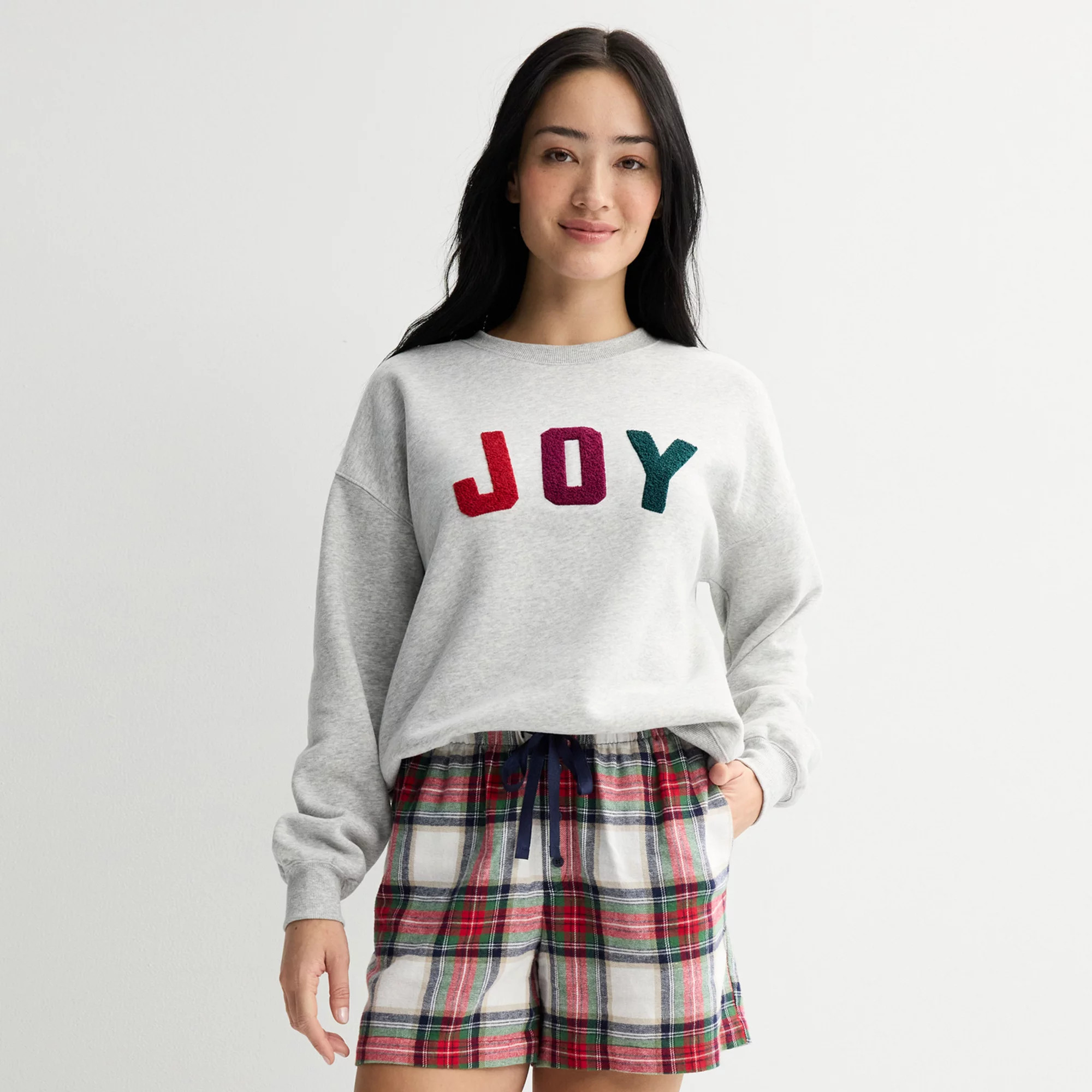 Women's Sonoma Goods For Life® Holiday Crewneck Sweatshirt, Size: XS, Merry Red Graphic | Kohl's