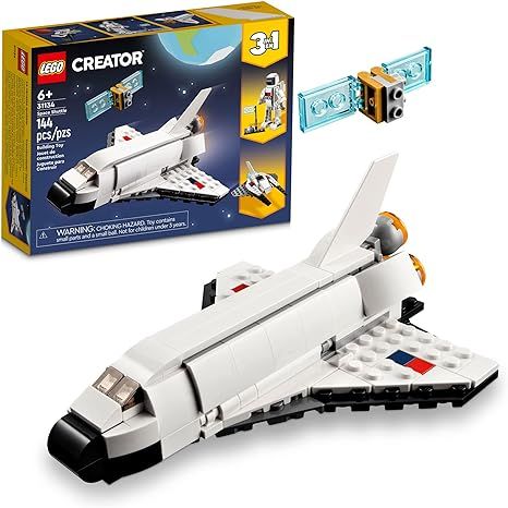 LEGO Creator 3 in 1 Space Shuttle 31134 Stocking Stuffer for Kids, Creative Gift Idea for Boys an... | Amazon (US)