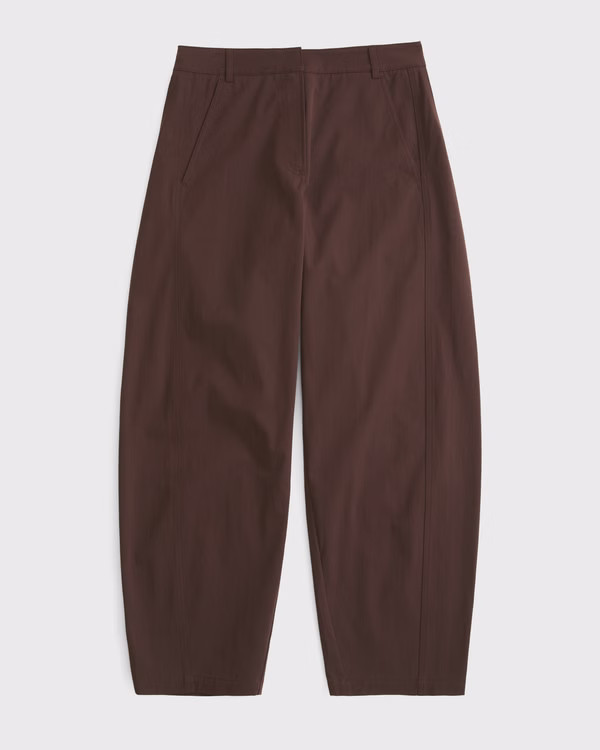 Women's Mid Rise Barrel Pant | Women's Bottoms | Abercrombie.com | Abercrombie & Fitch (US)