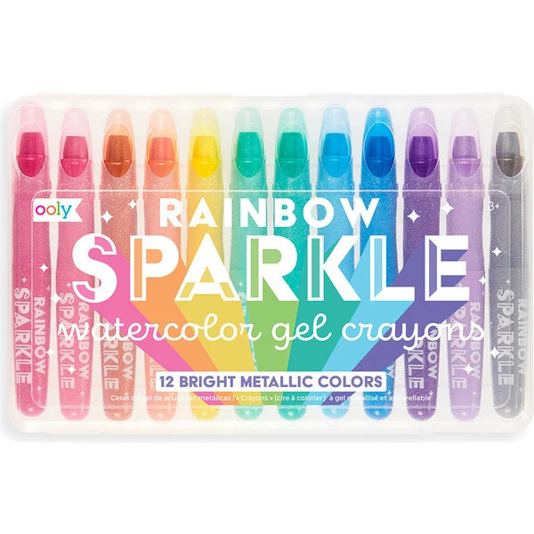 Rainbow Sparkle Watercolor Gel Crayons | Maisonette