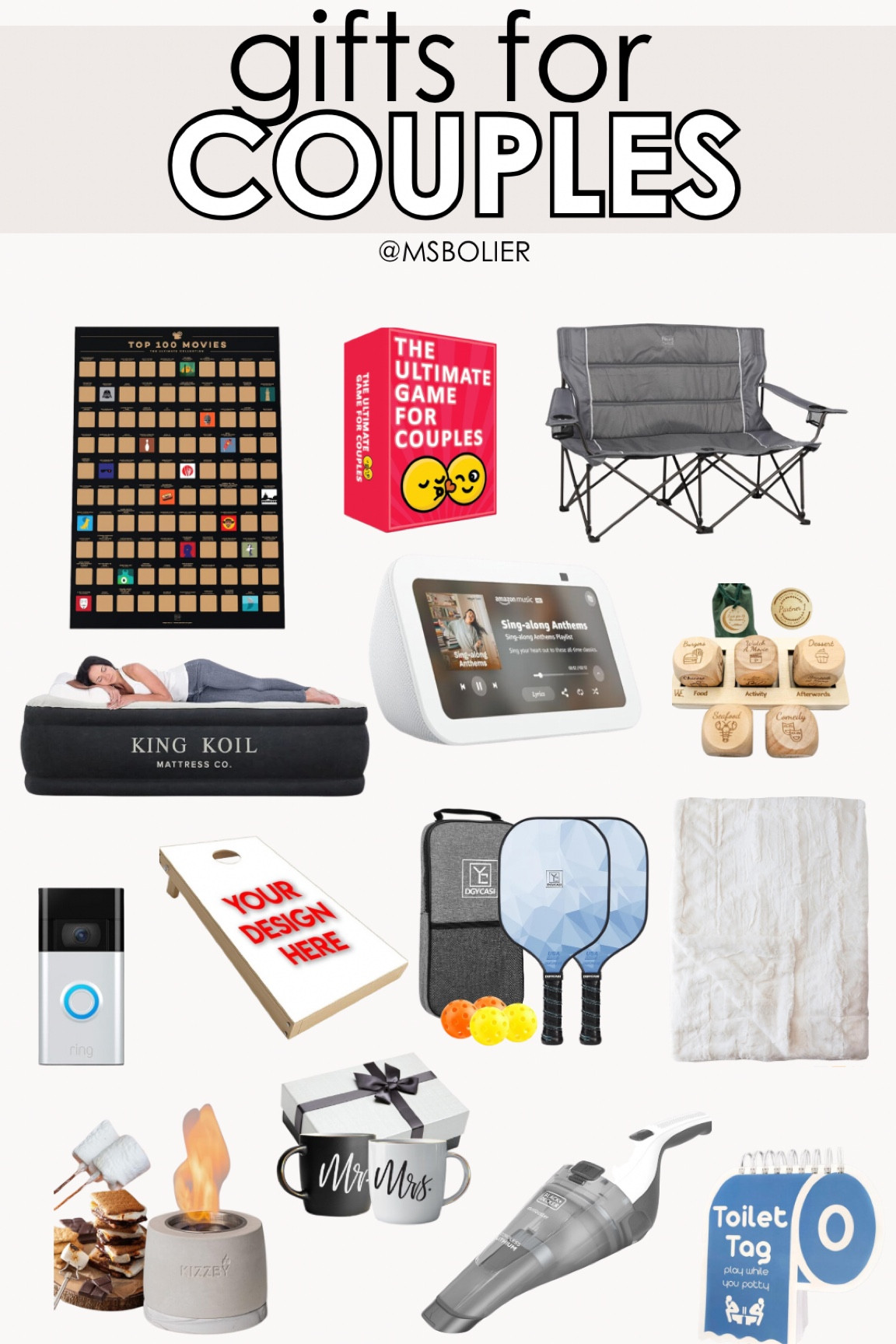 gift ideas for couples!

| couples gift guide | gifts for couples | Christmas gifts | gift ideas 

#LTKHoliday #LTKSeasonal #LTKGiftGuide