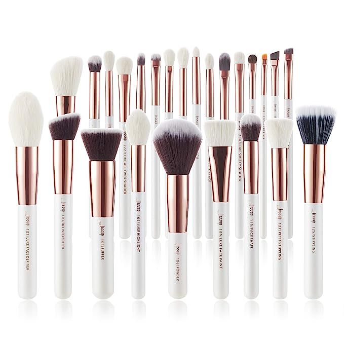 Jessup Brand 25pcs Professional Makeup Brush set Beauty Cosmetic Foundation Power Blushes eyelash... | Amazon (US)