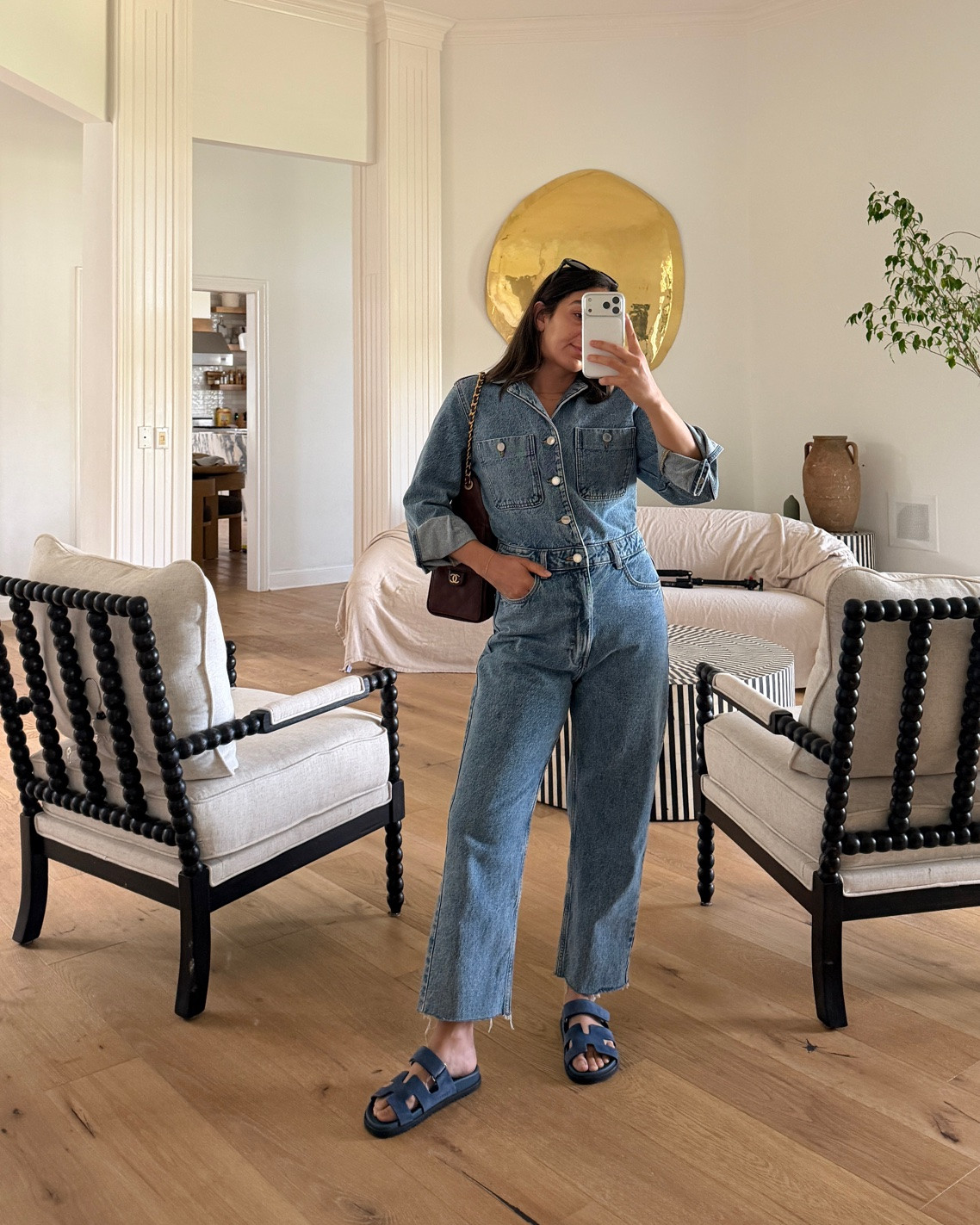 Go to outfit when I don’t want to think about what to wear 🕺🏻 back in stock, wearing a medium for a slightly looser fit (better for jumpsuits) also available in shorts and no sleeves