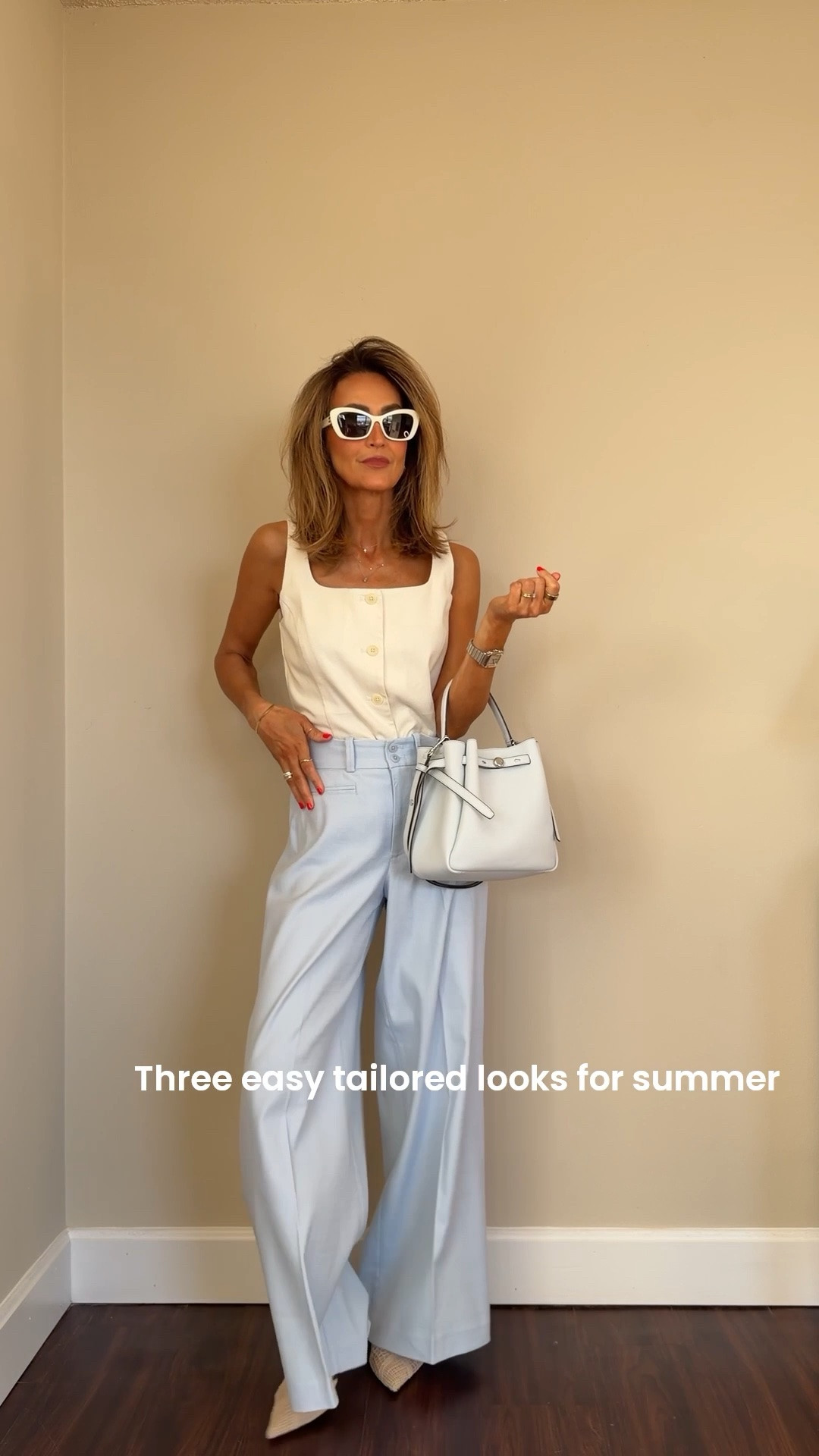 The easiest way to look put together this summer ☀️🩵 

I've been loving this new collection! Every piece has that tailored look I gravitate toward, but the fabric is so unique, textured, and made for summer.

The best part? Everything mixes effortlessly with pieces you already own. Shorts, trousers, vests... endless outfit combinations without overthinking it.

Comment EASY SUMMER and I'll send you all the links + my discount code. 🤍

#LTKgrwm #LTKOver40 #LTKootd