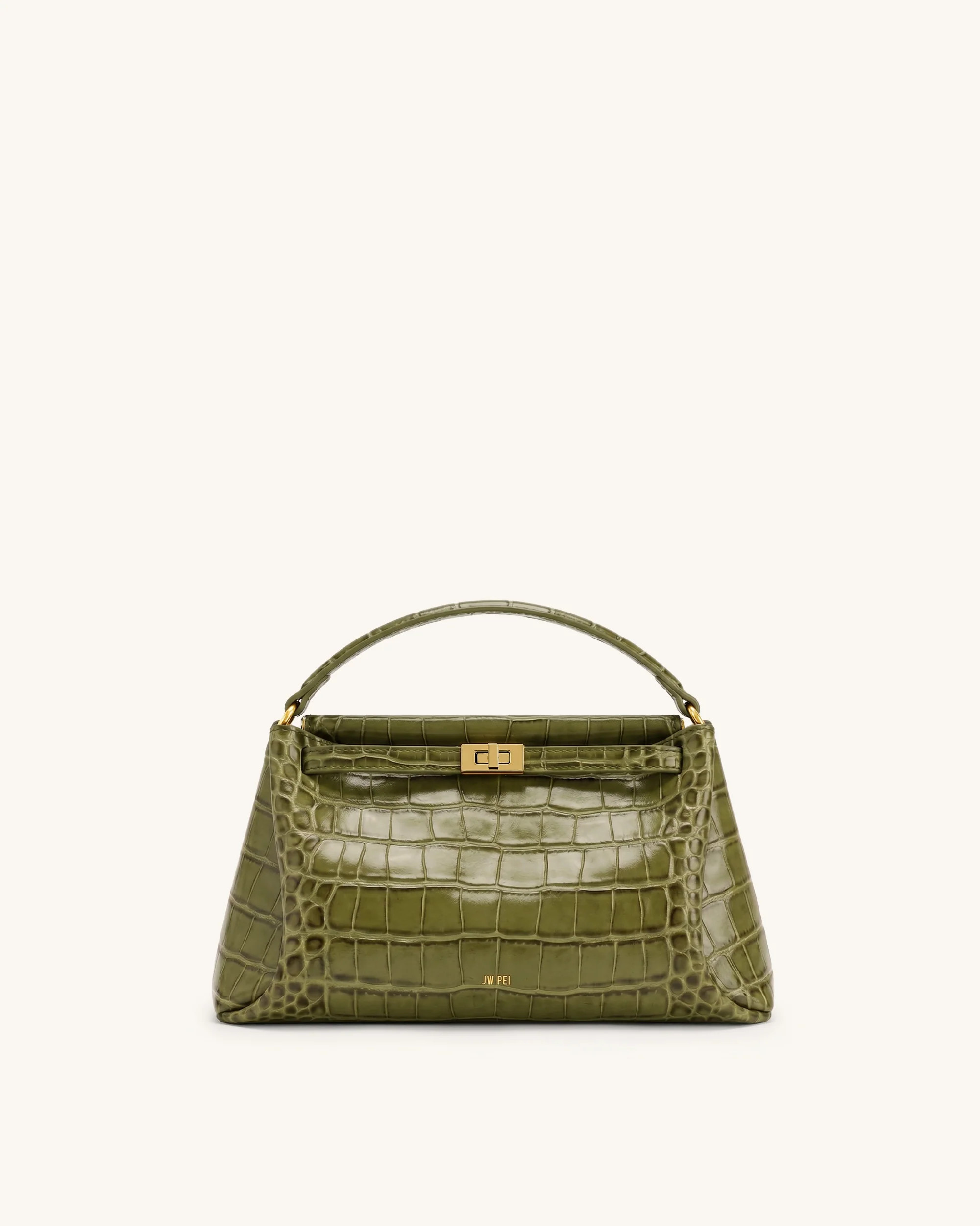 Carmen Top Handle Bag - Green Croc | JW PEI US