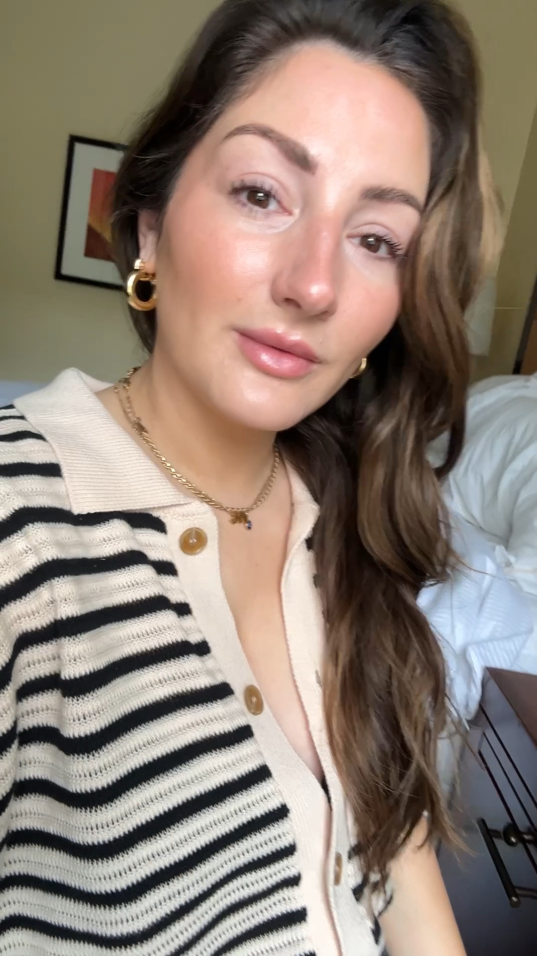 GLOWY makeup!! 
Saie color 3
Highlight pallete 2 
Saie blush color chilli
Lip oil color MARRAKECH

This is a quick makeup routine- not full glam! Perfect for sitting by the pool drinking your cocktail and glowingggg!

#LTKSaleAlert #LTKBeauty #LTKWatchNow
