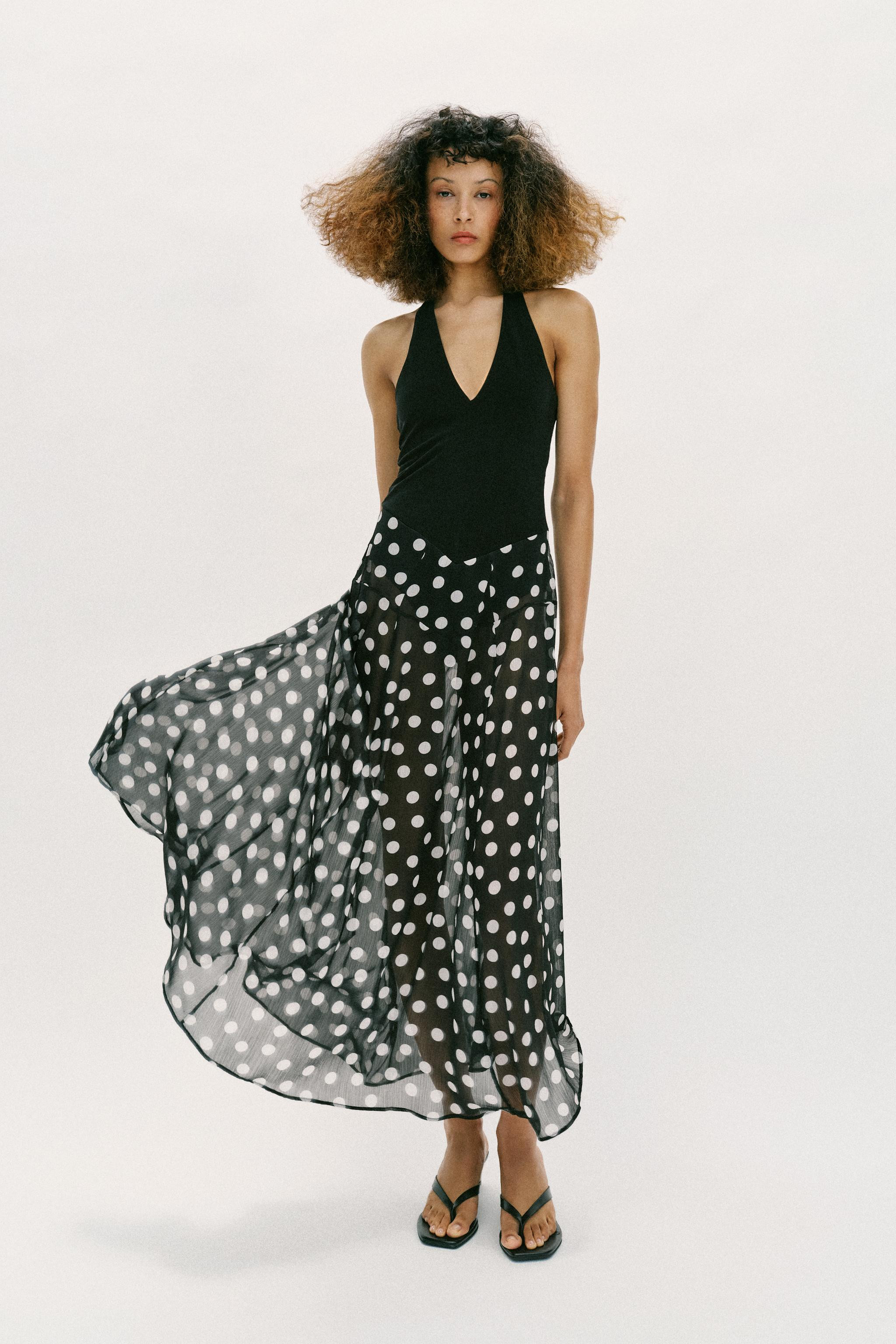 POLKA DOT COMBINATION DRESS | Zara US