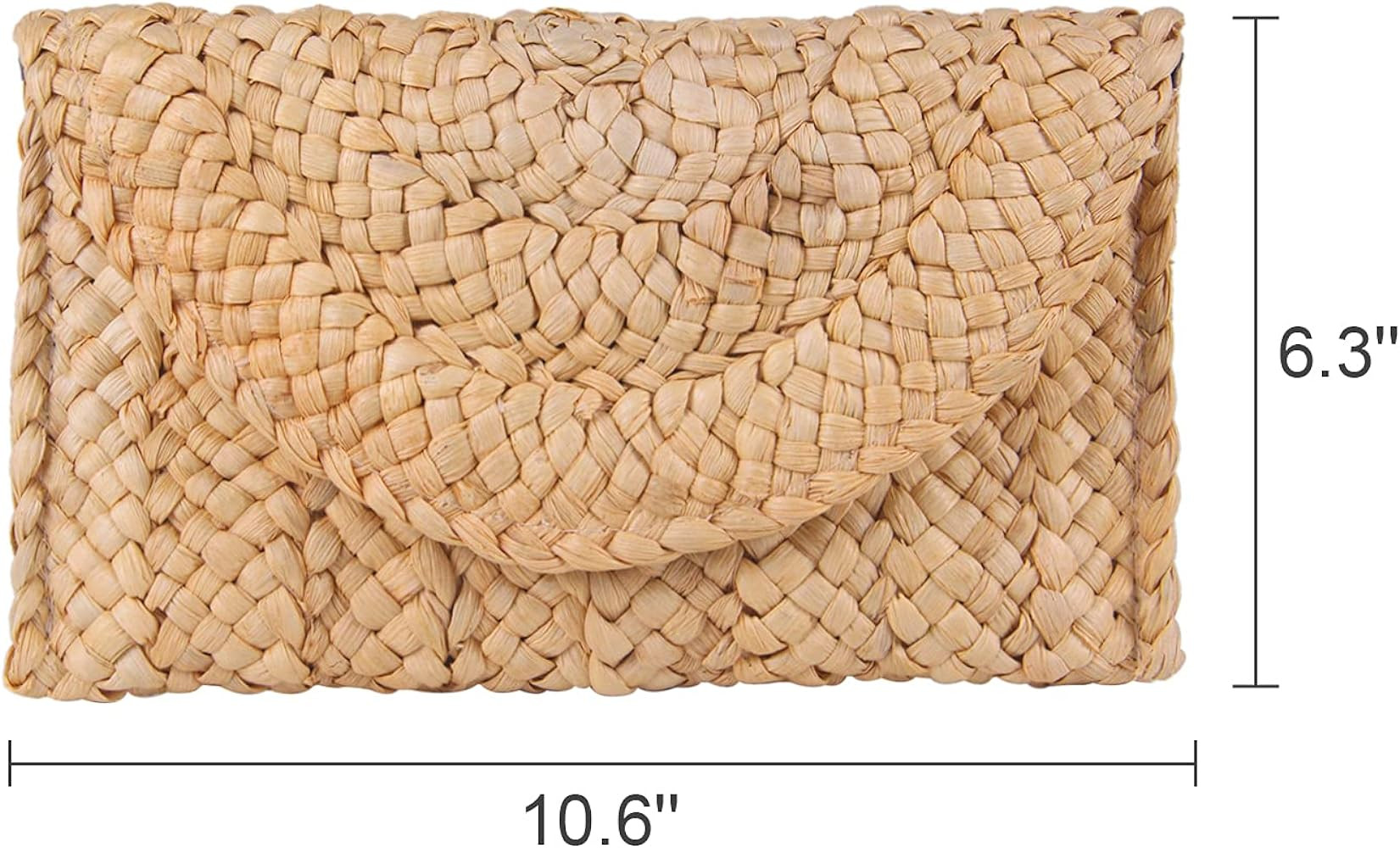 Freie Liebe Women's Straw Clutch Purse Summer Beach Bags Envelope Wallet Woven Handbags | Amazon (US)