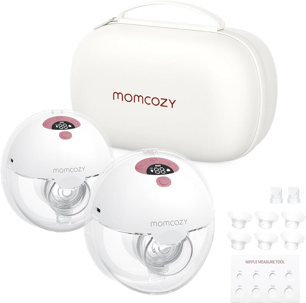 Momcozy Breast Pump Hands Free M5, Wearable Breast Pump of Baby Mouth Double-Sealed Flange with 3... | Amazon (US)
