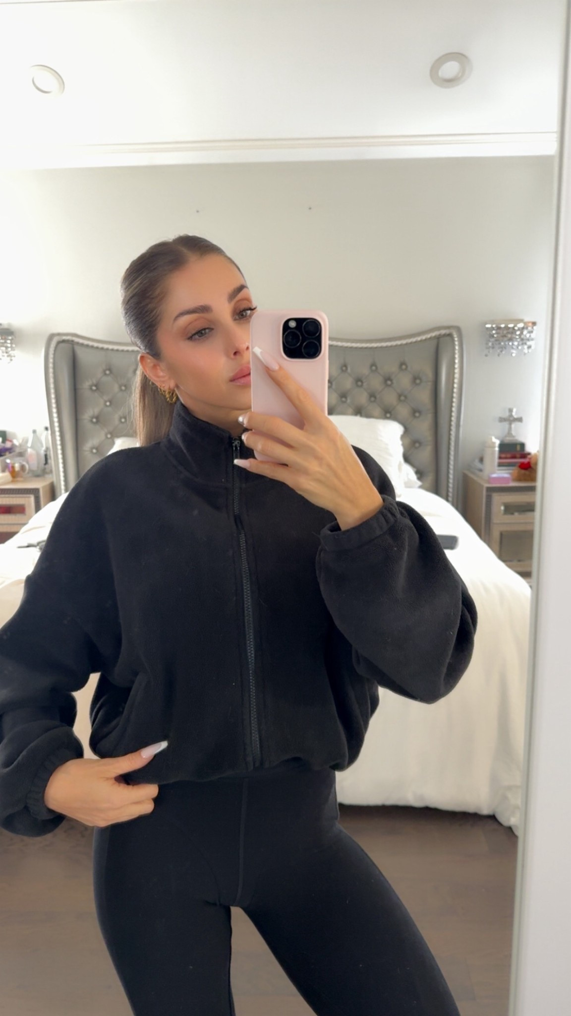 Great fleece zippy to throw over your sports bra! I have it in 3 colors, I'm wearing a size small. 

#LTKdayinmylife #LTKfitnessgoals #LTKootd