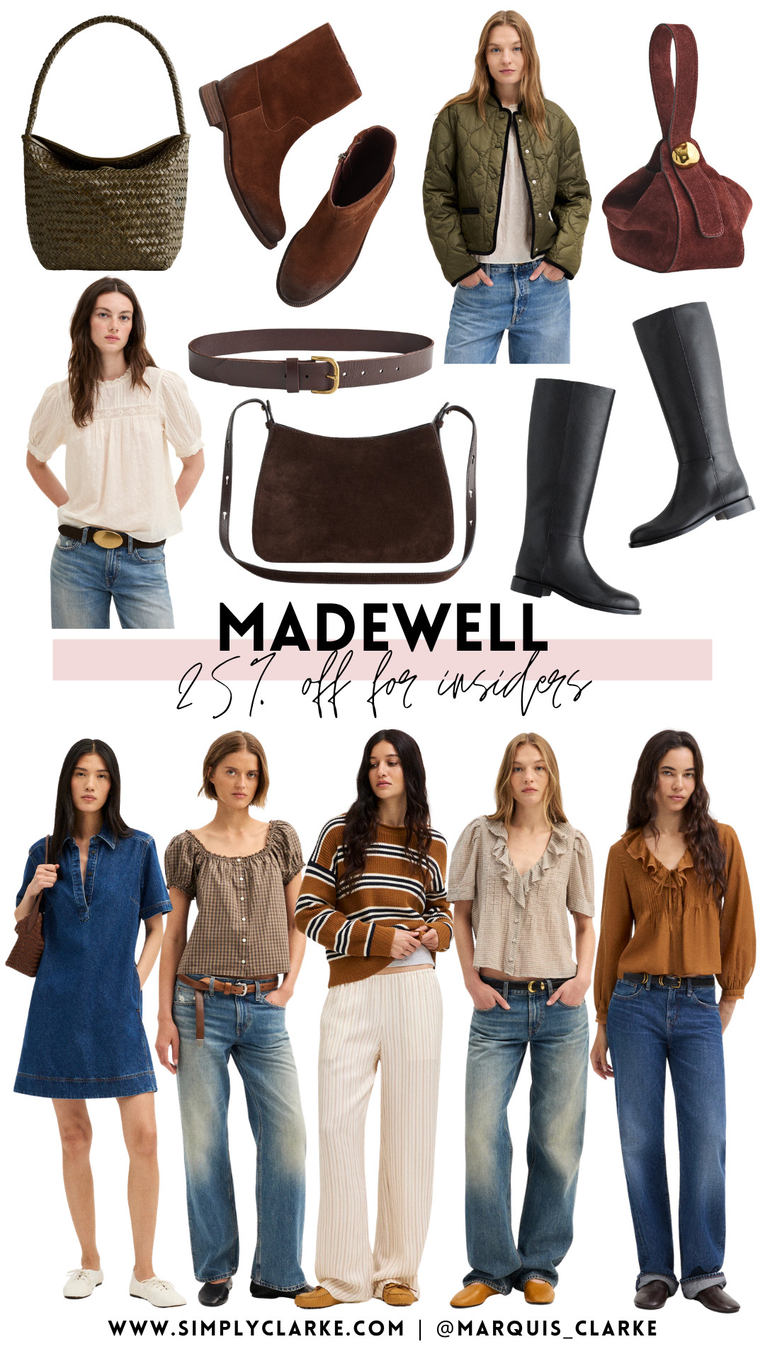 Madewell is 25% off for Insiders! So many elevated fall staples—from quilted jackets and everyday denim to suede bags, boots and pretty blouses. The perfect time to refresh your fall wardrobe!

@Madewell  sale - fall fashion - fall outfit ideas - women’s denim - suede bag - fall boots - quilted jacket - capsule wardrobe - elevated basics

#LTKootd #LTKmomlife #LTKSeasonal