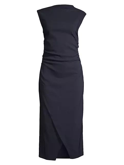 Manon Ruched Midi-Dress | Saks Fifth Avenue