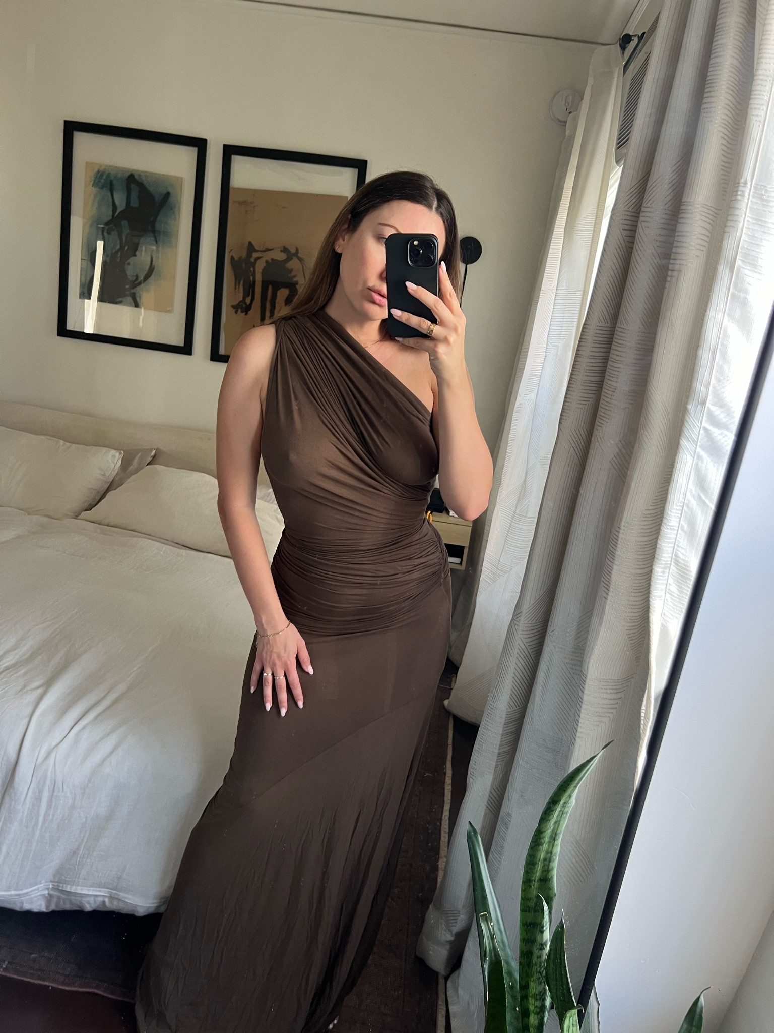 Wedding Guest Dress Try On - Mytheresa Order - Entire Studios Draped One Shoulder Jersey Gown / Moss Dark Green Dress - Black Tie Wedding / Formal Wedding / Gala 

#LTKwedding #LTKparties #LTKstyletip