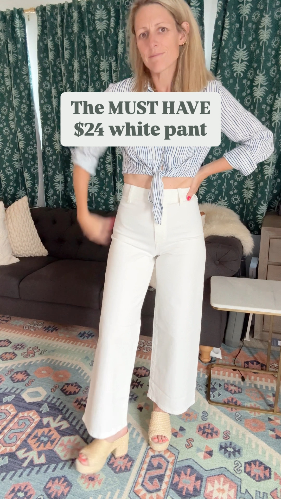This sailor pant I own in 4 colors and the white just hit shelves! The perfect wide leg pant for summer.

#SummerOutfit #WhitePants #WhiteJeans #SailorPants #MarinePants 

#LTKStyleTip #LTKFindsUnder50 #LTKVideo