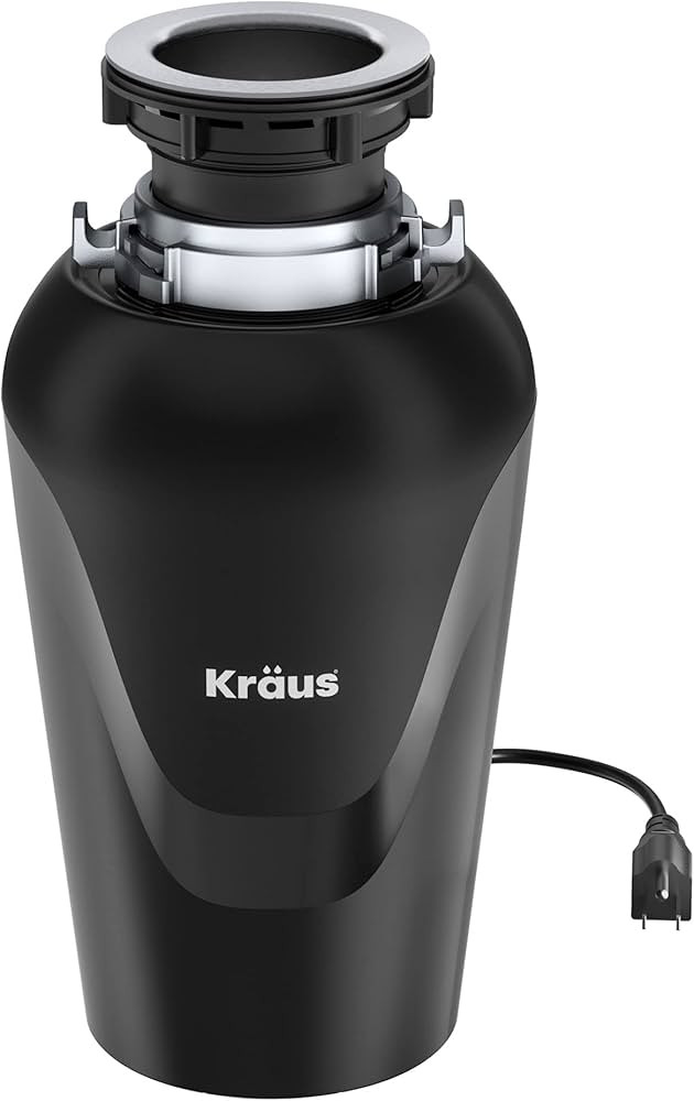 KRAUS WasteGuard 3/4 HP Ultra-Quiet Garbage Disposal with Quick Connect, Kitchen Sink Drain Cover... | Amazon (US)