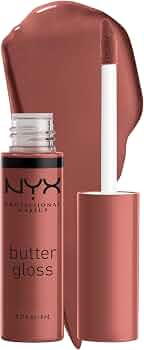 NYX PROFESSIONAL MAKEUP Butter Gloss, Non-Sticky Lip Gloss - Praline (Deep Nude) | Amazon (US)