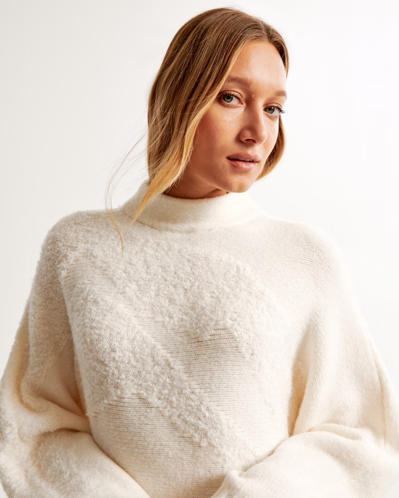 Intarsia Mockneck Dolman Sweater | Abercrombie & Fitch (US)