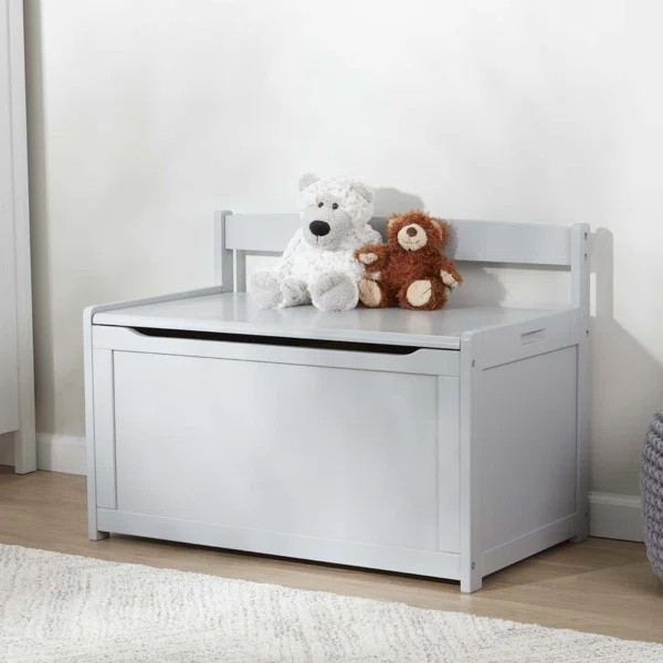 Wooden Toy Chest - Gray | Wayfair North America
