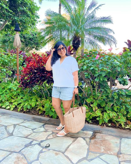J. Crew v-neck soft gauze popover shirt on sale 30% off! Available in several other colors and is the perfect lightweight breezy top for spring and summer! Wearing here in size medium. Athleta linen shorts size 12. White shirt, white blouse, spring blouse. 

#liketkit @shop.ltk https://liketk.it/44m2B

Spring outfit idea, spring outfits, spring outfit inspiration, summer outfit inspiration, summer fashion, spring break outfit, everyday outfits spring, casual outfits, summer outfits, spring outfits 2023, spring fashion 2023, summer outfits 2023, summer fashion 2023, spring summer outfits, vacation outfits, beach vacation outfits 

#LTKU #LTKtravel #LTKstyletip