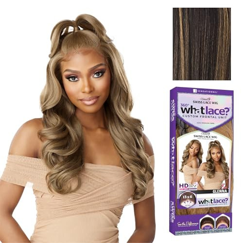 Sensationnel What Lace 13X6 Wigs - Glenna Lacefrontal Hand Tied Glueless Synthetic With Natural Density Preplucked Hairline (BALAYAGEGOLD) | Amazon (US)