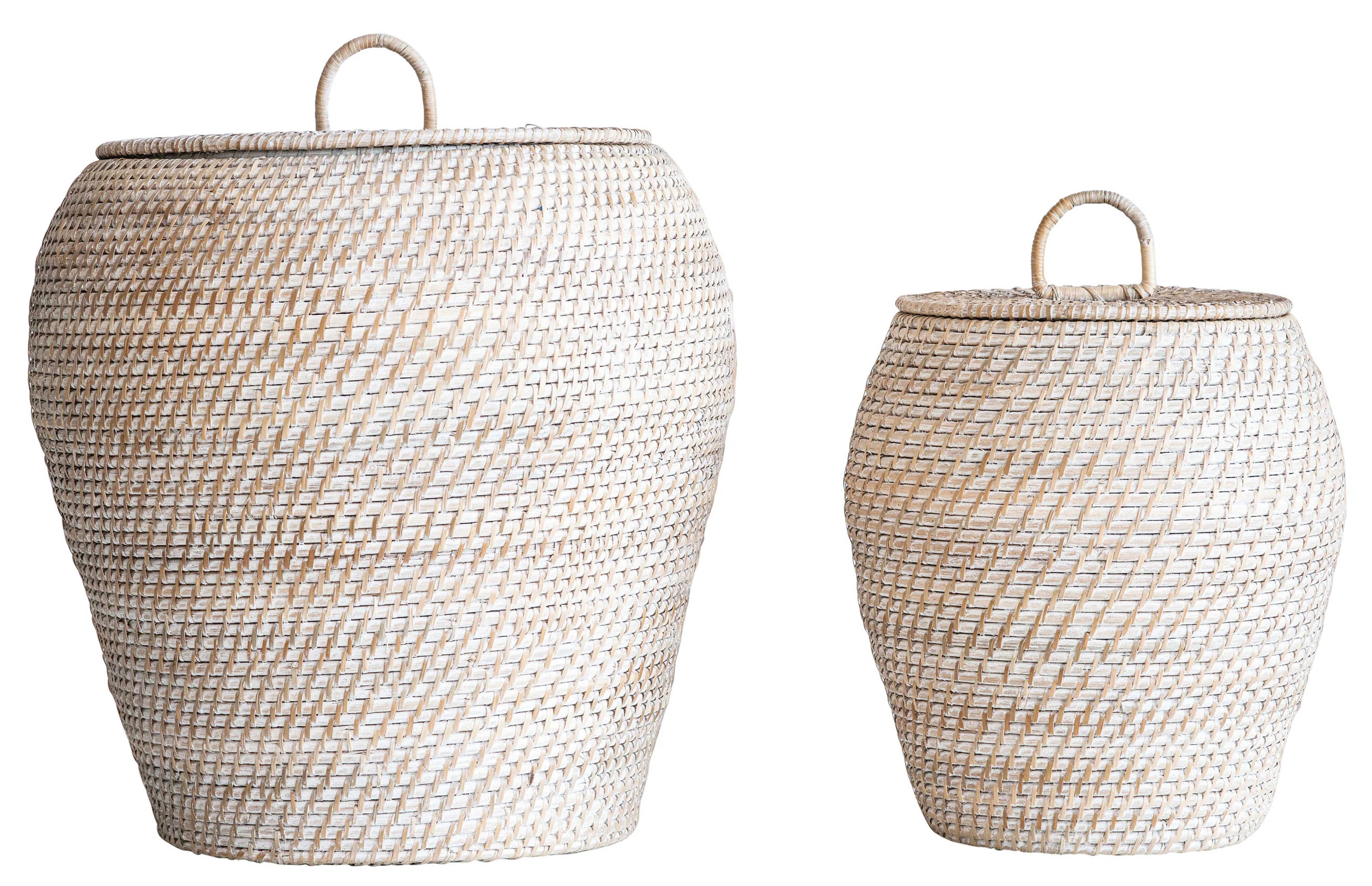 Coastal Rattan Decorative Basket | Birch Lane