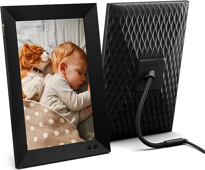 Nixplay 10.1 inch Smart Digital Photo Frame with WiFi (W10F) - Black - Unlimited Cloud Photo Stor... | Amazon (US)