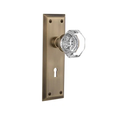 Waldorf Passage Door Knob with New York Plate | Wayfair North America